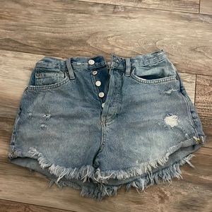 Free people denim shorts